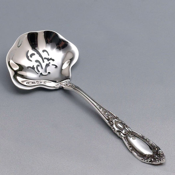 Towle King Richard Sterling Pierced Nut Spoon