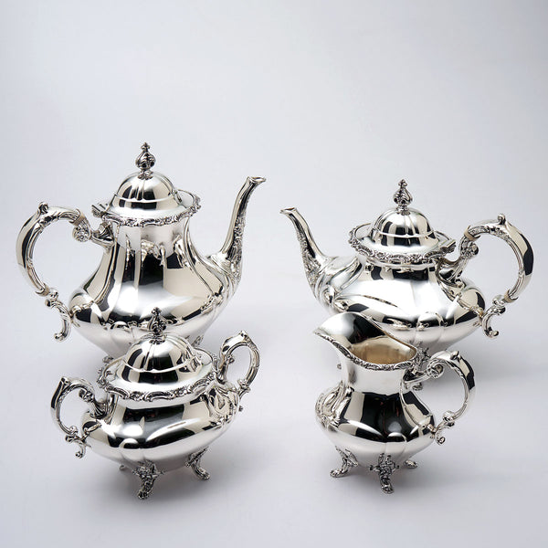 Hampton Court 4 Pc Sterling Tea Set 
