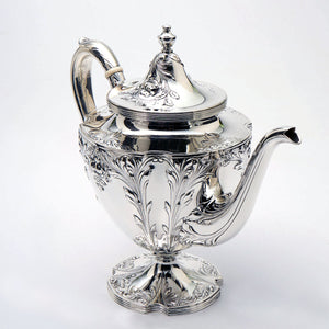 Tea Pot; 9-3/4" height. 24.65 troy ounces.