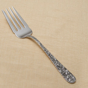 S Kirk & Son Sterling "Forget Me Not" Cold Meat Fork