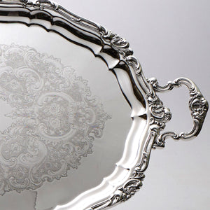 Gorham Silver Plated Oval Tray Border