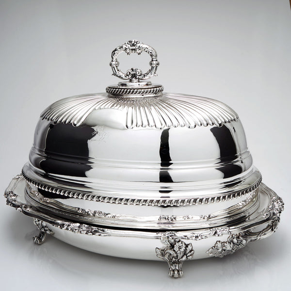 Sheffield Dome Cover & Meat Platter