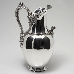  Silver plated pewter pitcher 