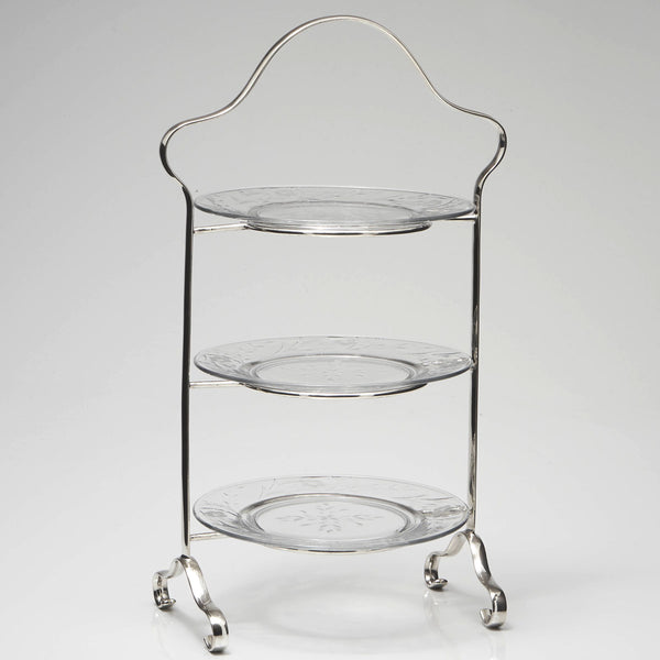 3 Tier Silver Plated Compote