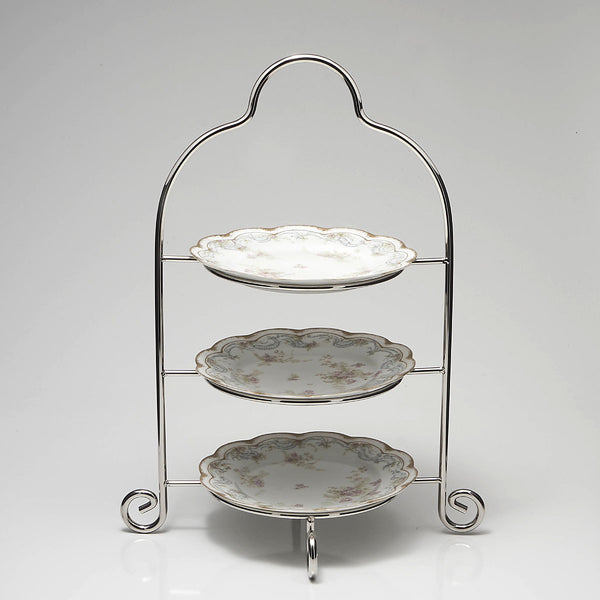  Silver Plated 3 Tier Compote