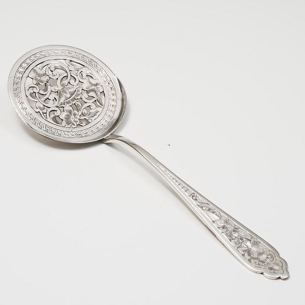 Pierced Sterling Tomato/Cranberry Server