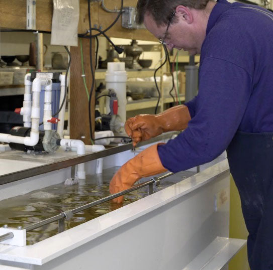 Proper cleaning after metal finishing is essential prior to applying new silver plating.