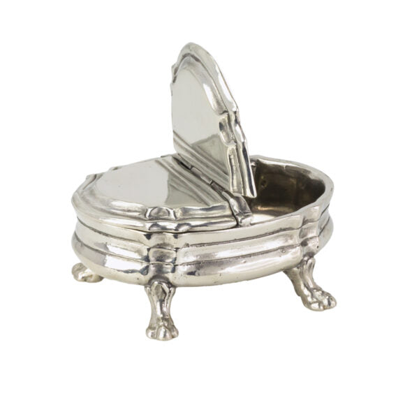 Pewter Salt & Pepper Holder with Spoons