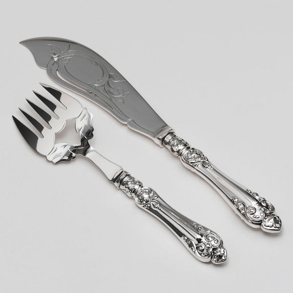 Loop Handle Two Piece Sterling Silver Fork and Spoon Baby Set – The Well  Appointed House