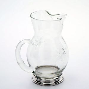 Wallace Glass Cream Pitcher with Sterling Base
