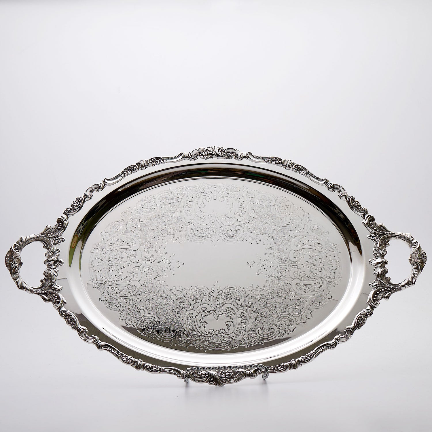 Forzieri Silver Plated Brass Decorative Plate at FORZIERI