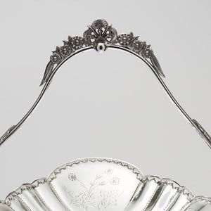 Pelton Bros & Co. Silver Plated Fruit Stand Alternate View of Handle