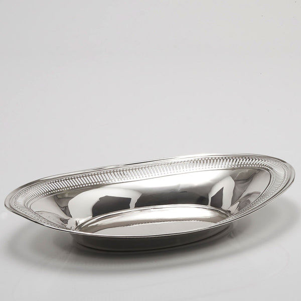 Like New Large Gorham Silver Plated Oval Serving Tray with Handles - Zapffe  Silversmiths