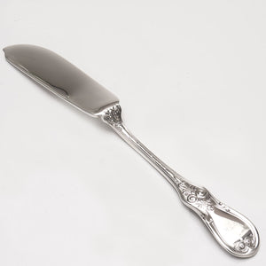 Silver Butter Knife. 8" length. Circa 1870.