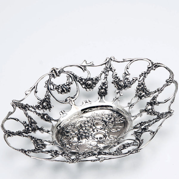 European coin silver bowl 